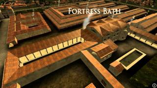 Animation of ancient Roman Fort in Caerleon Wales [upl. by Binah]