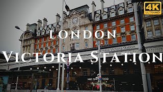 London Victoria Station Walk Through England 4K [upl. by Zashin]