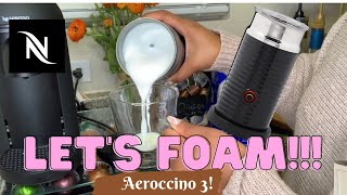 How To Foam Milk With Aeroccino 3 Make Coffee With Foam Tips amp Tricks  Easy Foamed Latte Recipe [upl. by Anitnamaid]