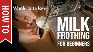 How To Milk Frothing for Beginners 5 Tips [upl. by Bandler]